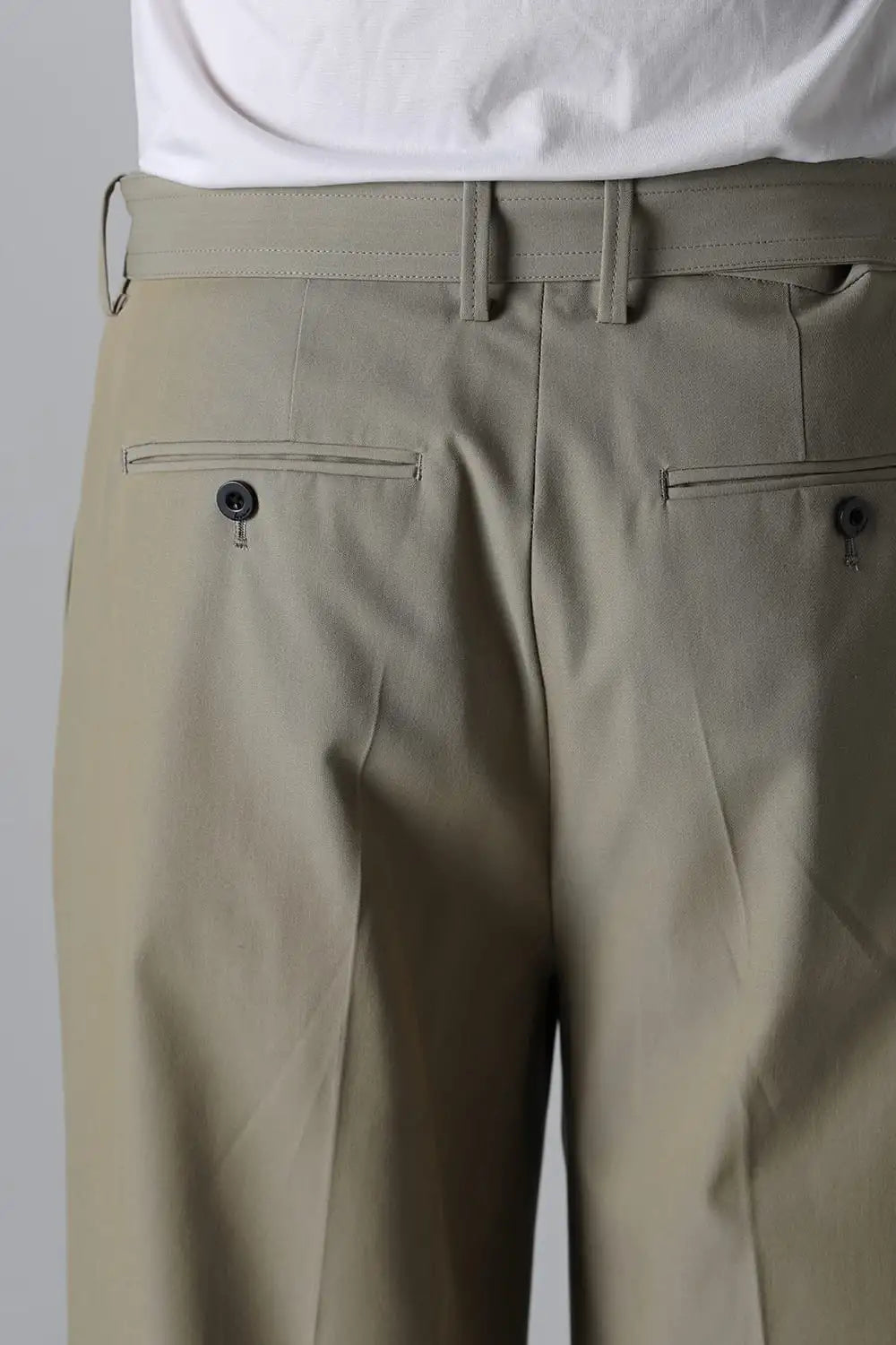 Belted Buggy Trousers  Khaki