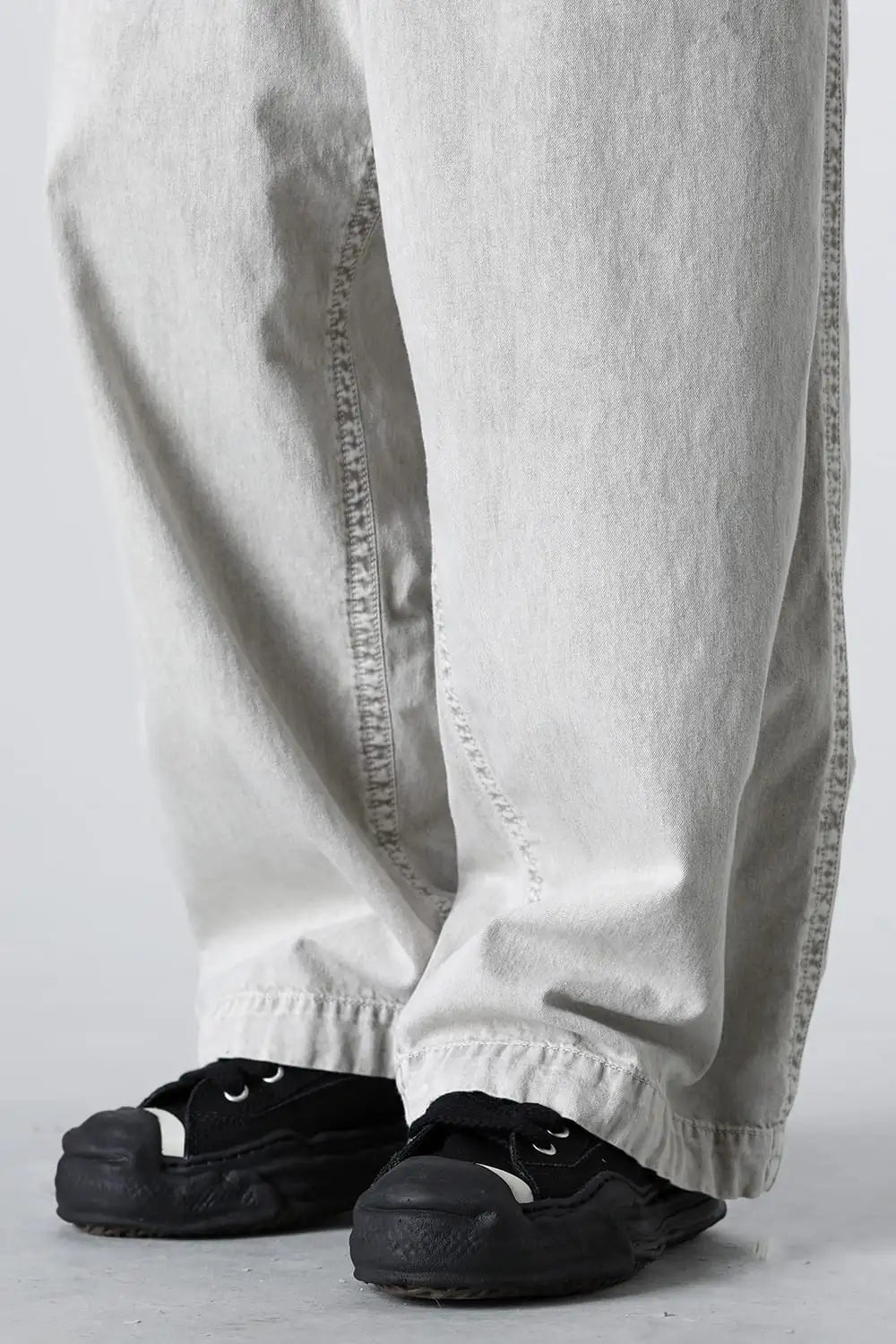 HANK Original sole Toe cap sneaker LOW canvas Black/Black