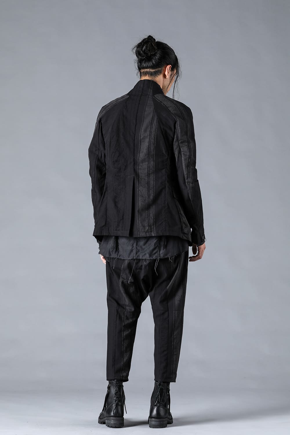 Crack Random Stripe Jacquard Jacket