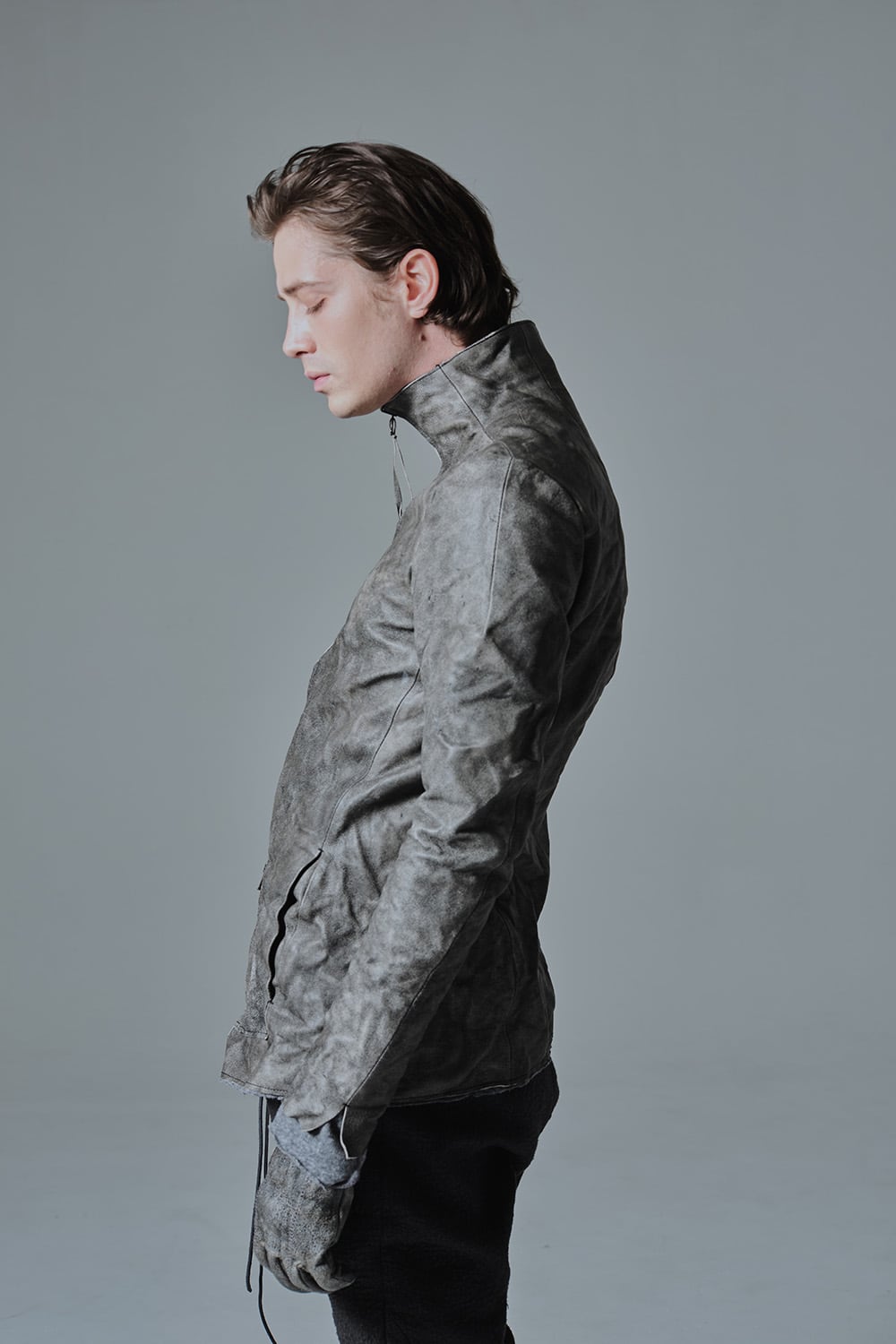 Destroy dyed Horse leather jacket - ST105-0049A