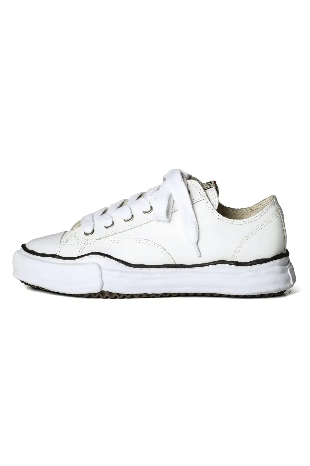 PETERSON leather low-top sneaker White