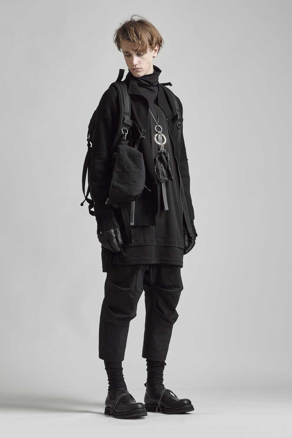 'macromauro' Striped backpack small