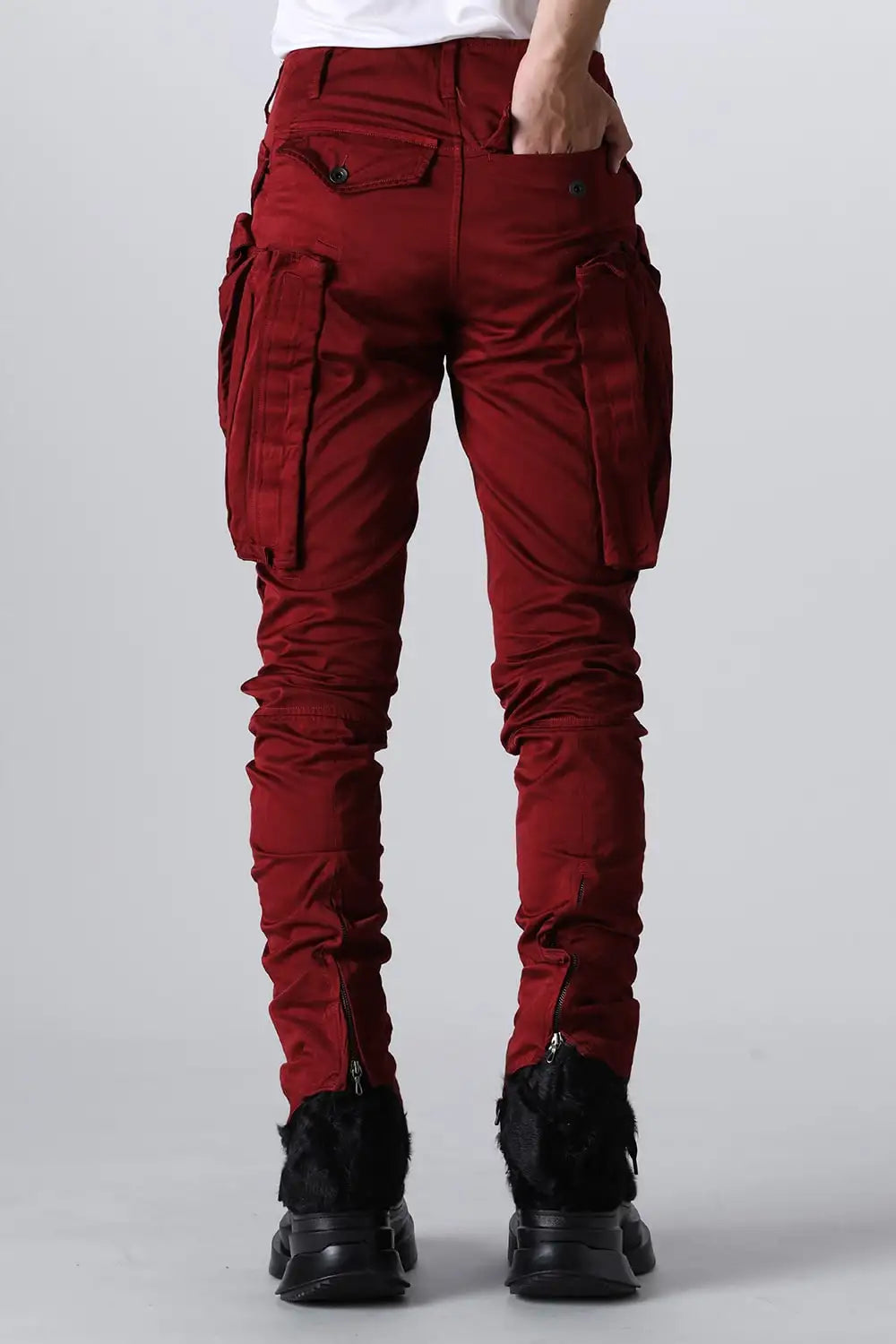 Tactical Skinny Pants  Red