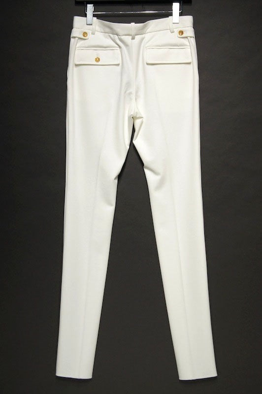 GalaabenD 15SS High Compact Lyocell Kersey Tapered Pants OFF  WHITE