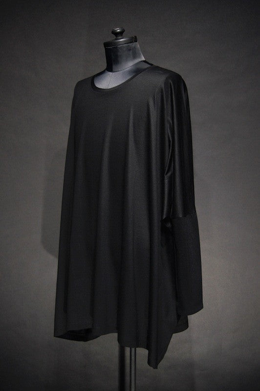 GalaabenD (ガラアーベント) 16SS Ly/C 天竺バイオシルケットカットソー BLACK