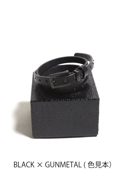 GalaabenD 16SS Oil Cow Pyramid Studs Belt