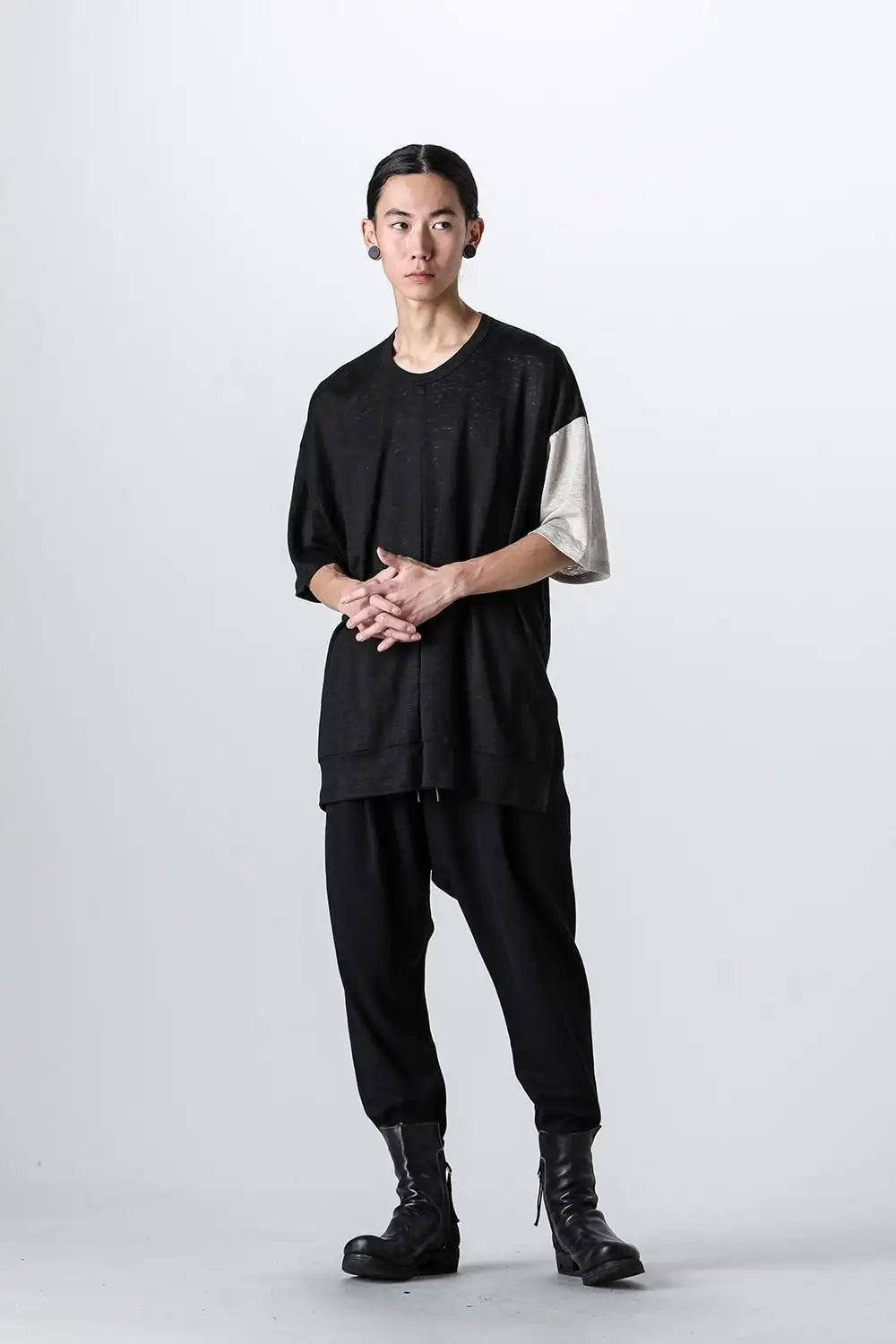 Layered Short Sleeve Reversible T-shirt