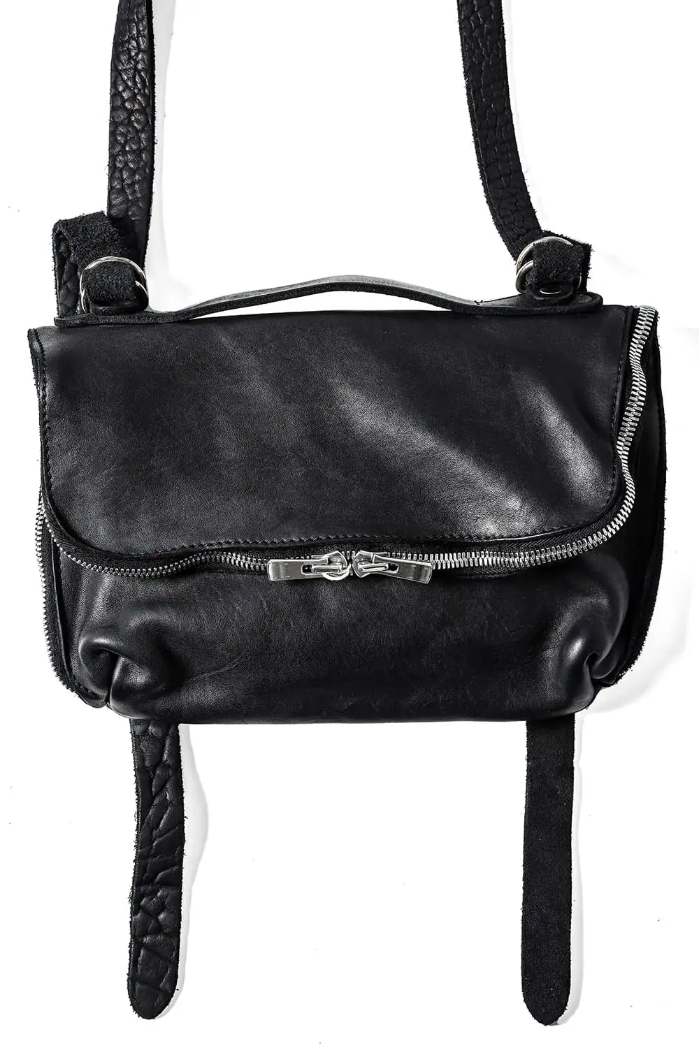 Small Messenger Shoulder Bag Soft Horse Full Grain - M100 Black