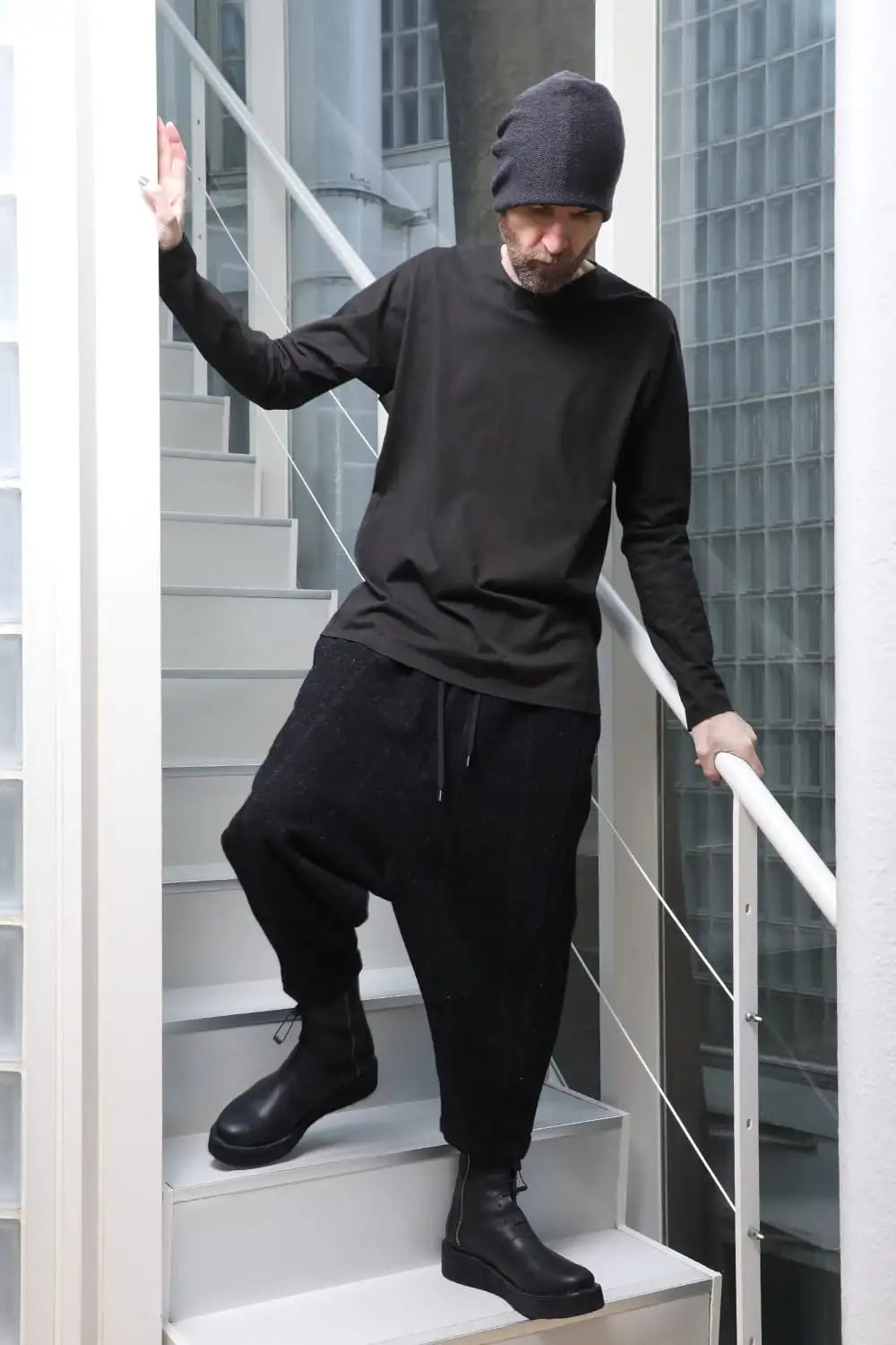 Relaxed pants Shetland wool