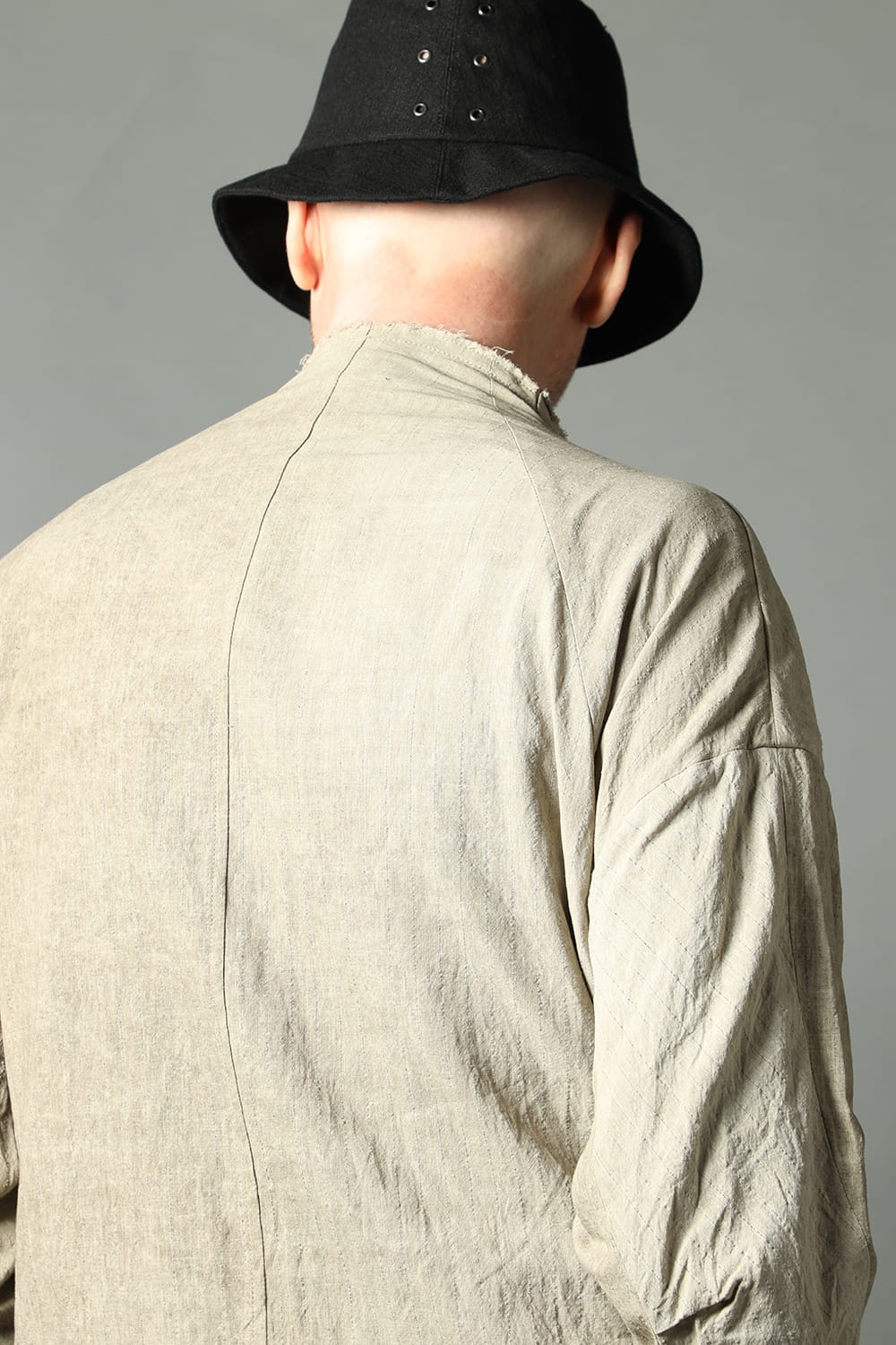 Jacket cotton / linen cold dyed