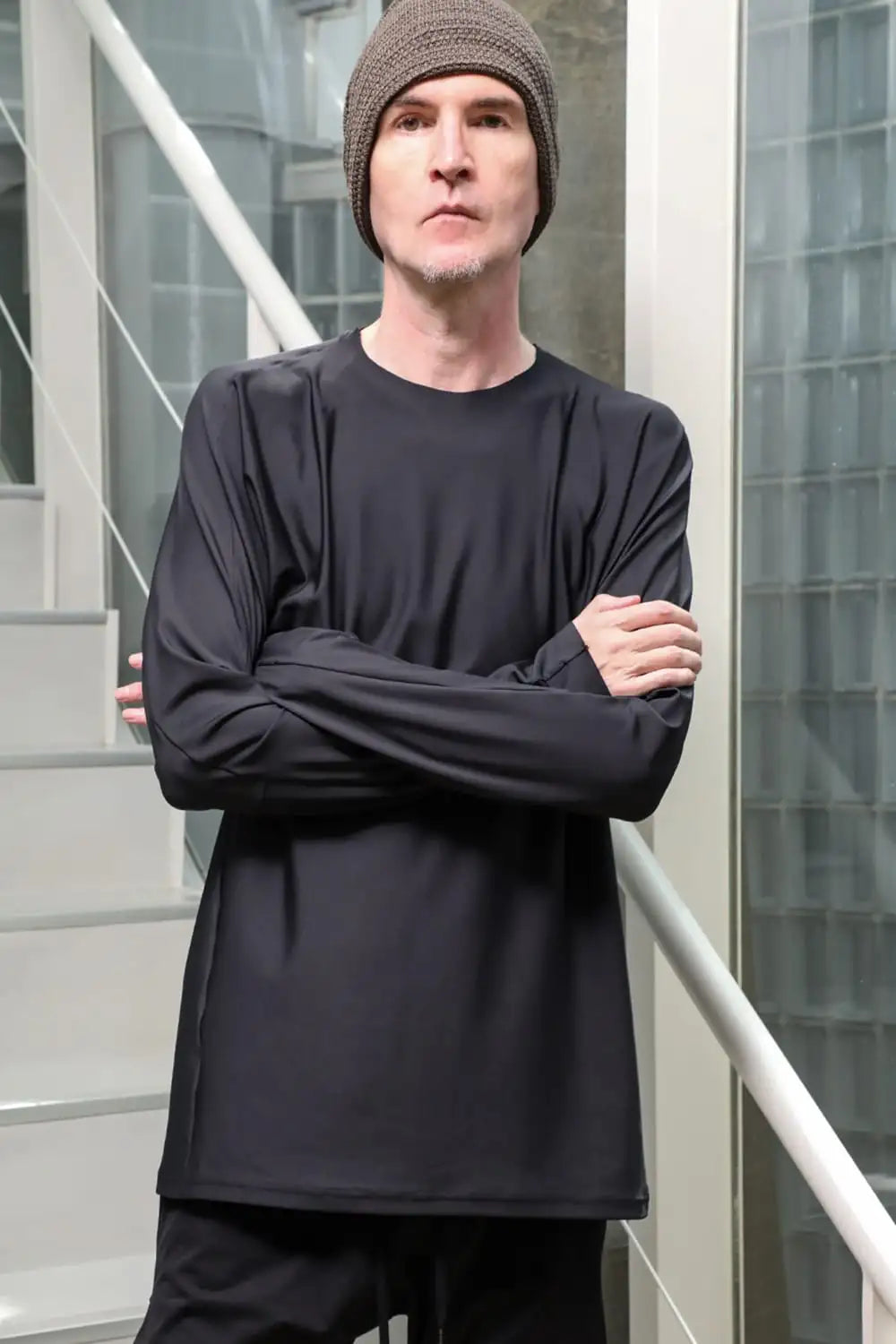 ロングスリーブ ハイブリット ヤーン ジャージー