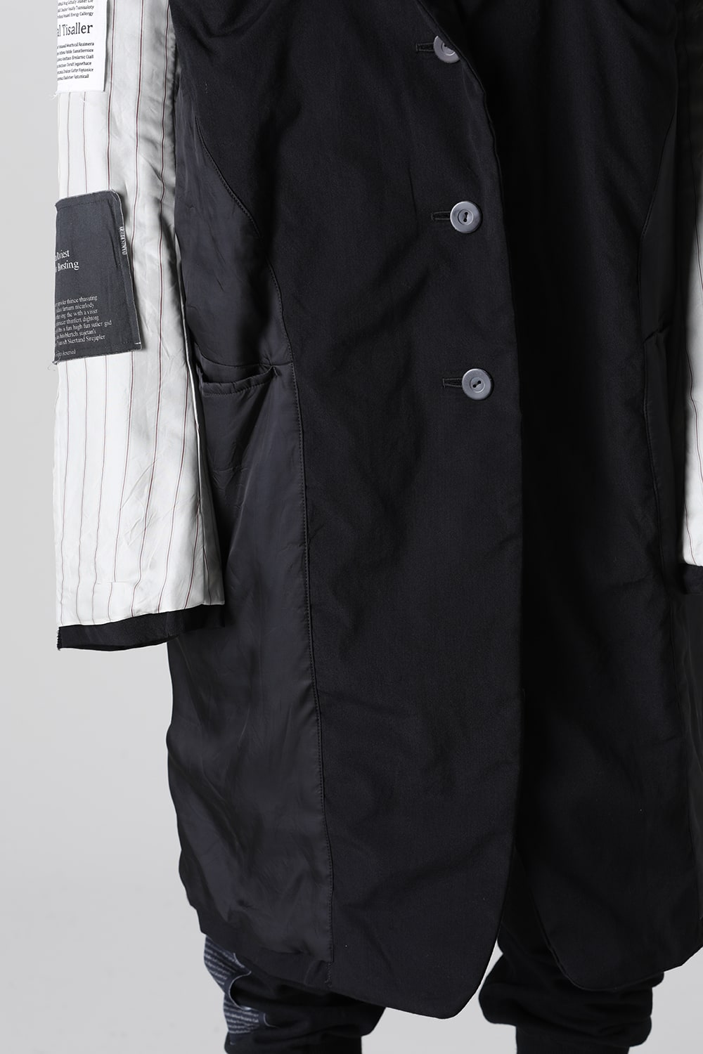 Oversized Long Jacket w/Printed Patches