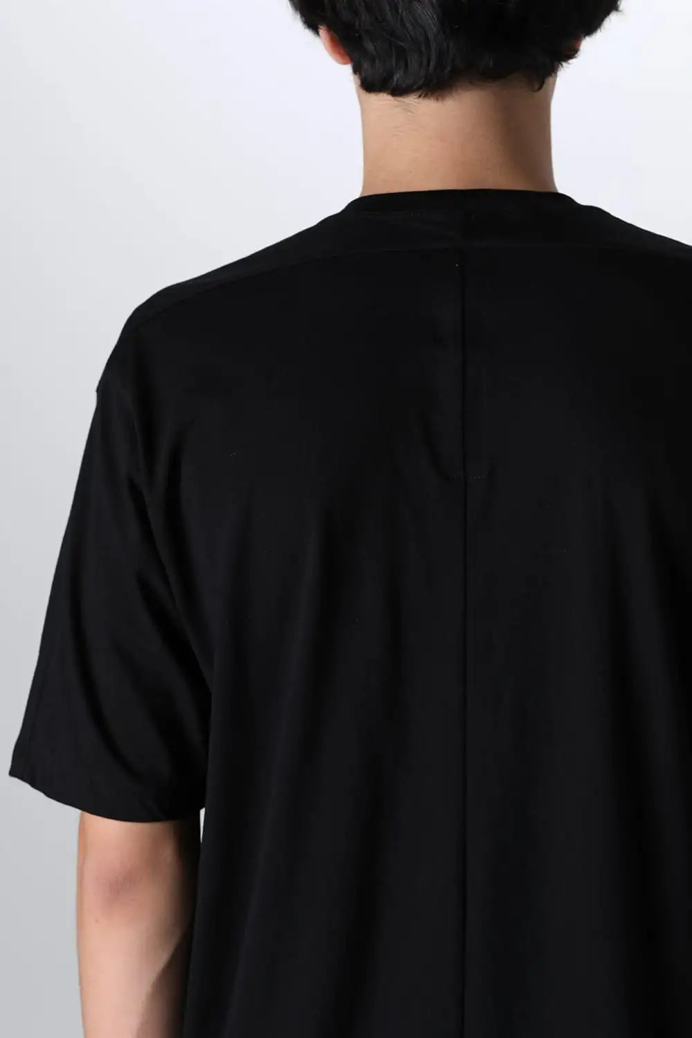 Cotton Jersey Embroidered S/S Tee Black