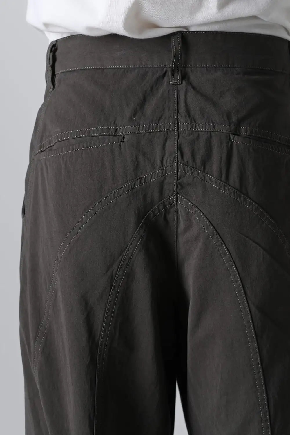 Dry Cotton Wide Trousers  Olive Drab