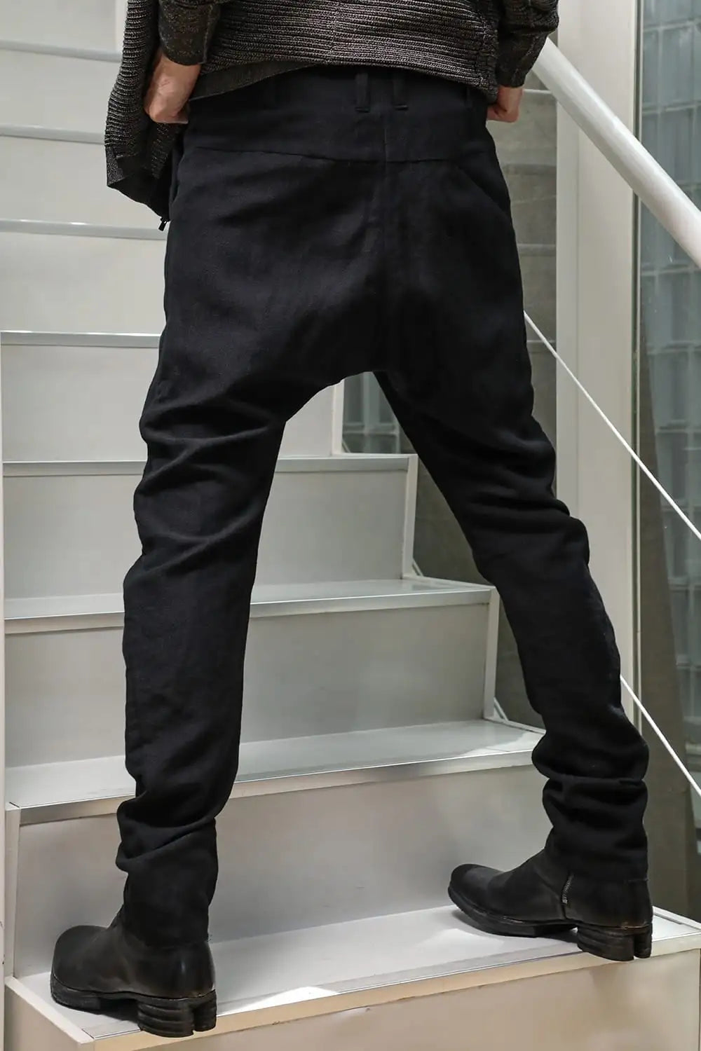 Slim pants wool / linen