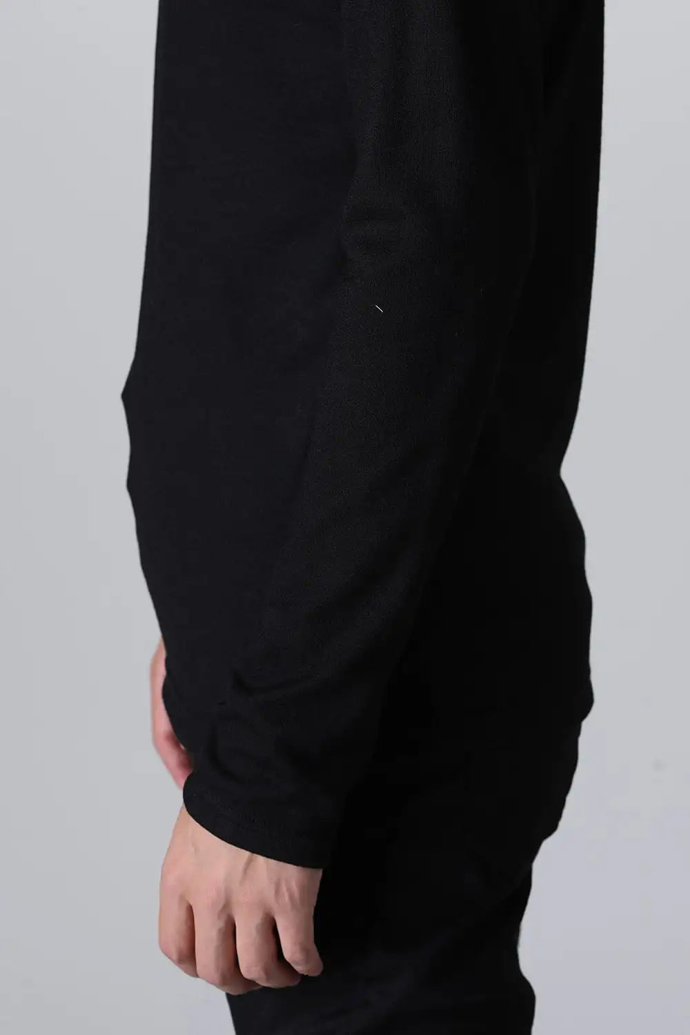 Washable Wool Turtle Neck Black