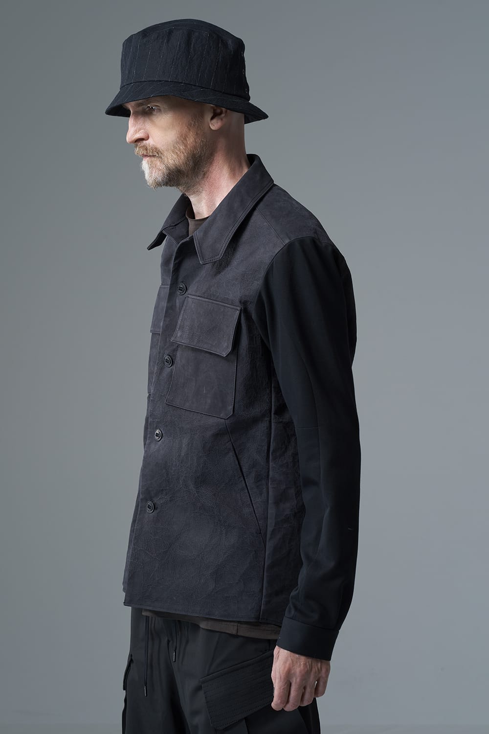 Leather CPO shirt Dyneema leather