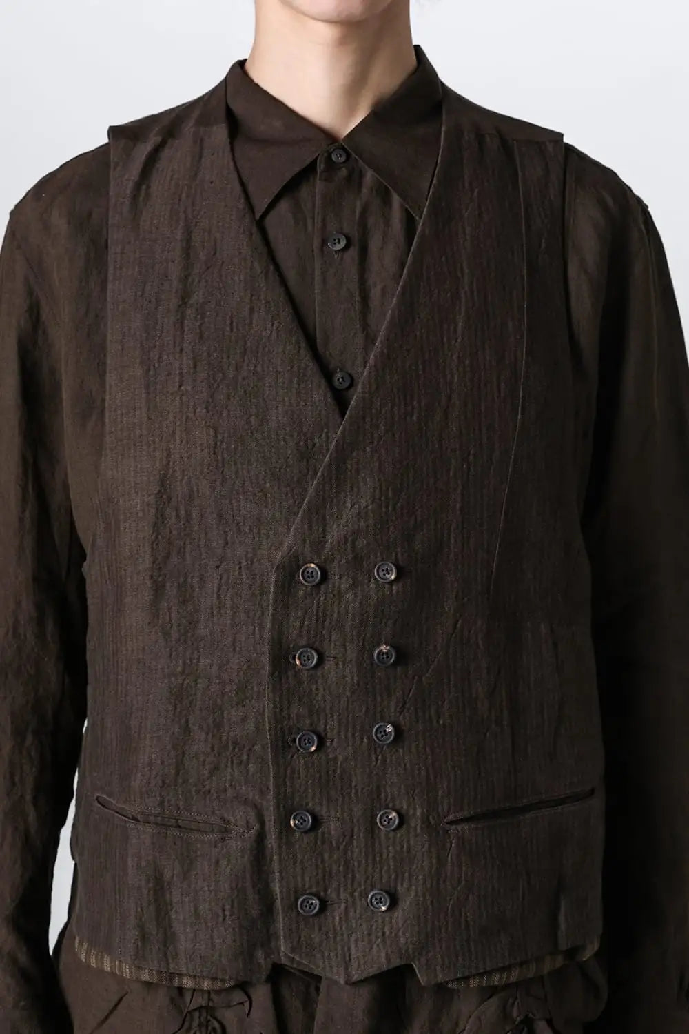 PatchWork Double Breasted Waist Coat