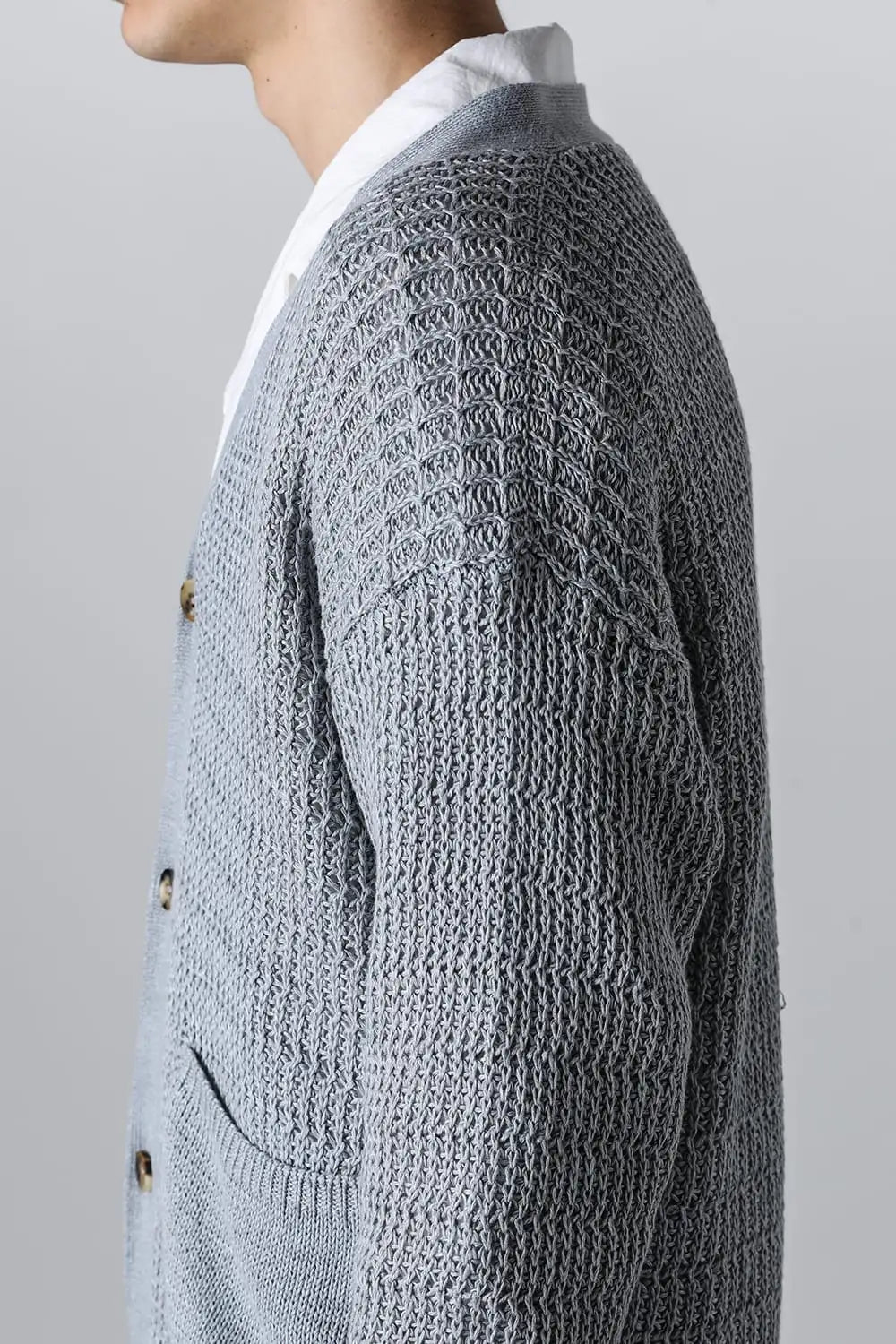 ディバーテッド リブカーディガン