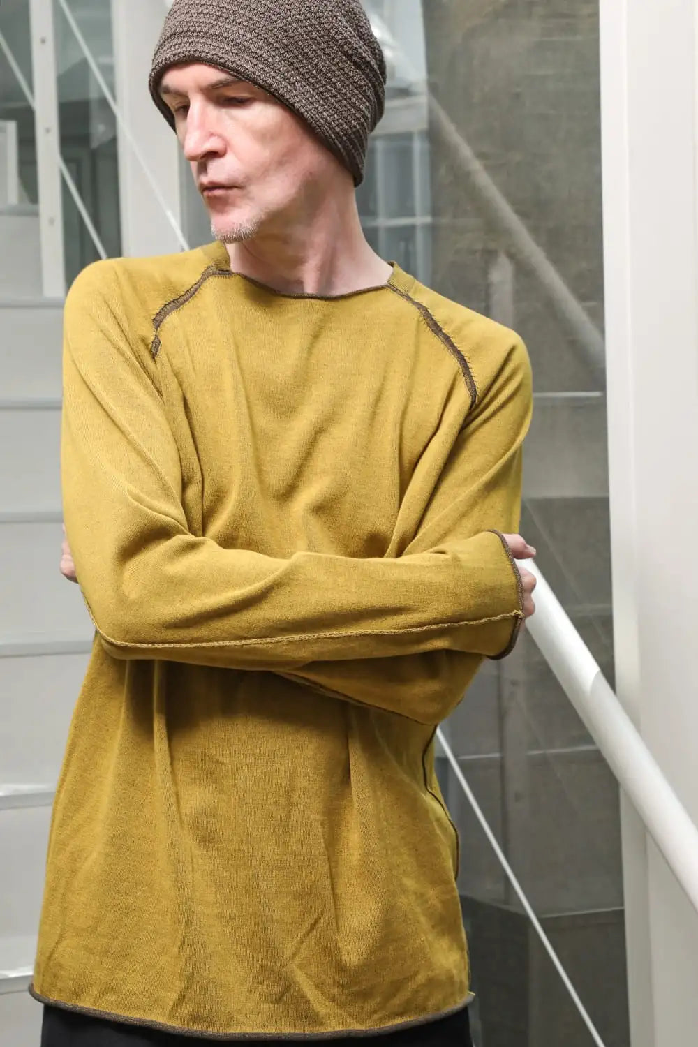 ロングスリーブハイツイストコットン Yellow