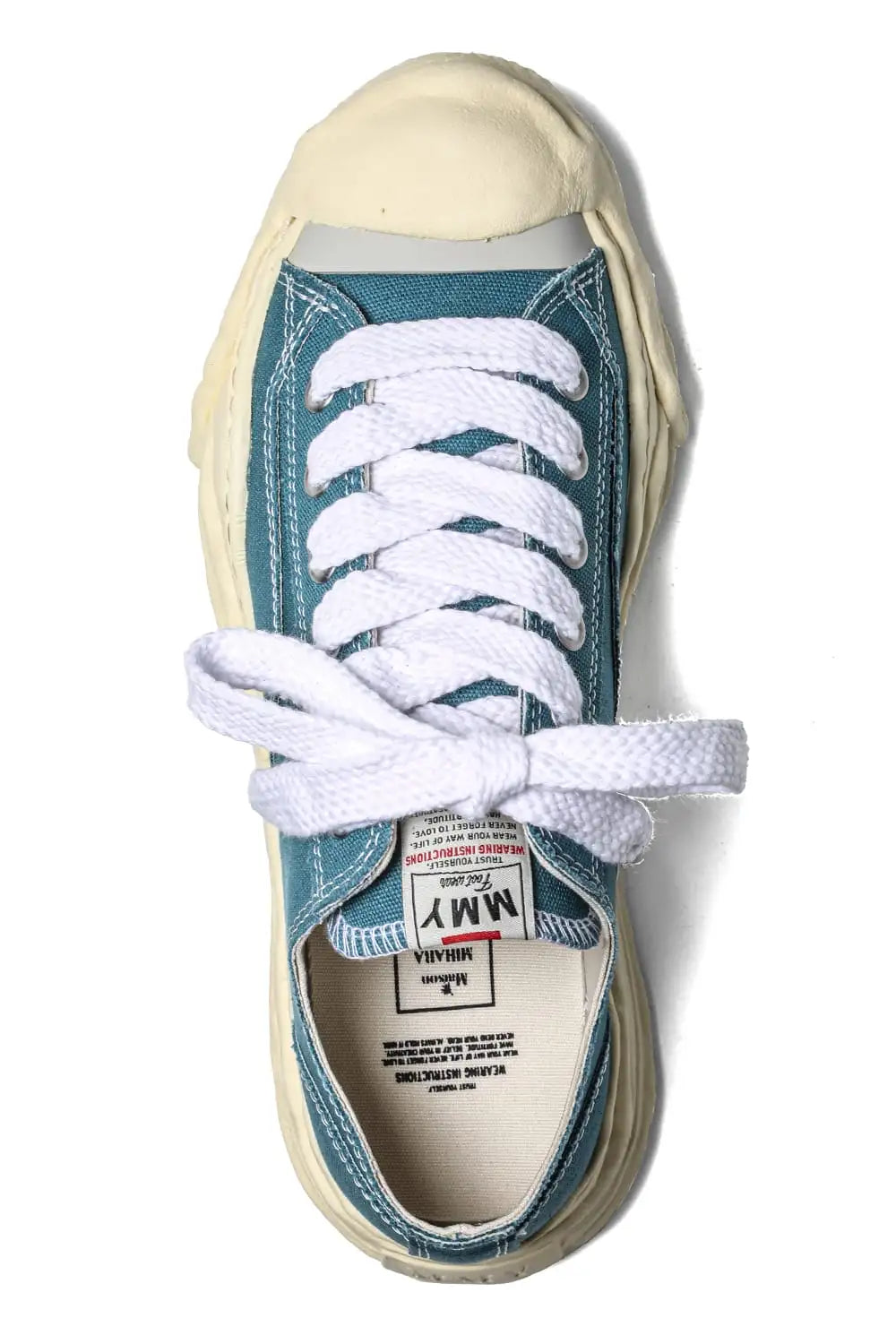 HANK- Original sole sneaker LOW Cut canvas Vintage like Sole Blue