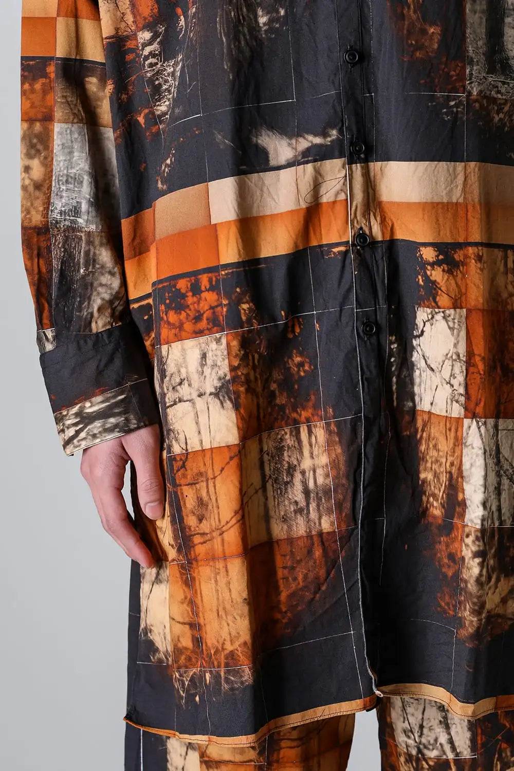 Yasu Forest Print Extra Long and wide Shirts/Coat