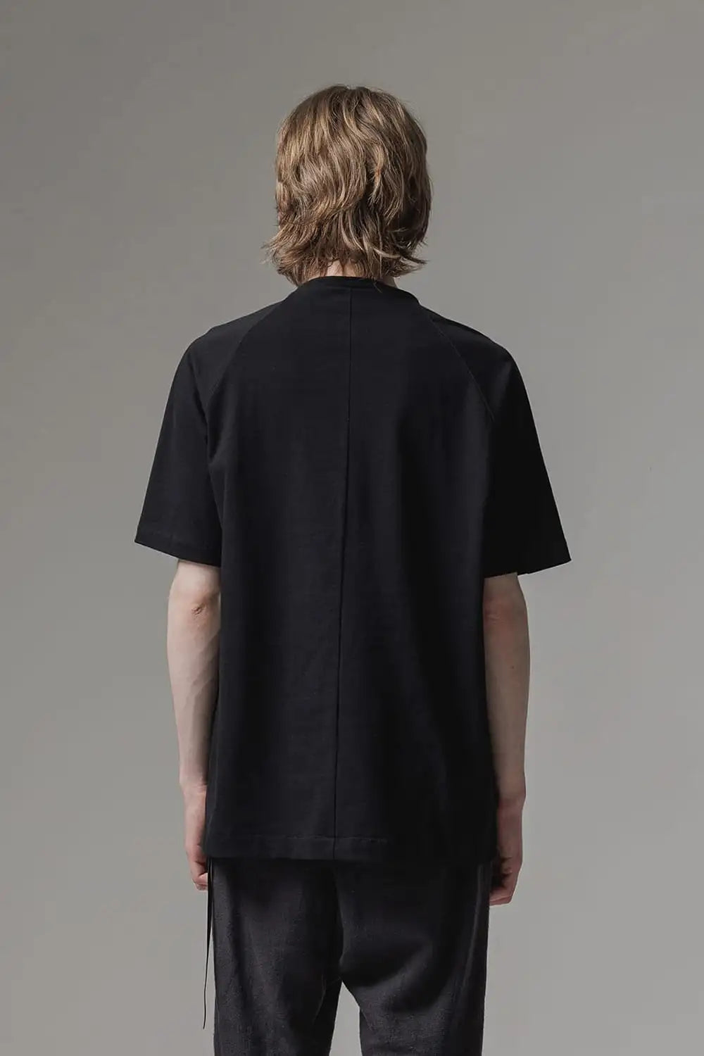 Short sleeve cotton jersey Black