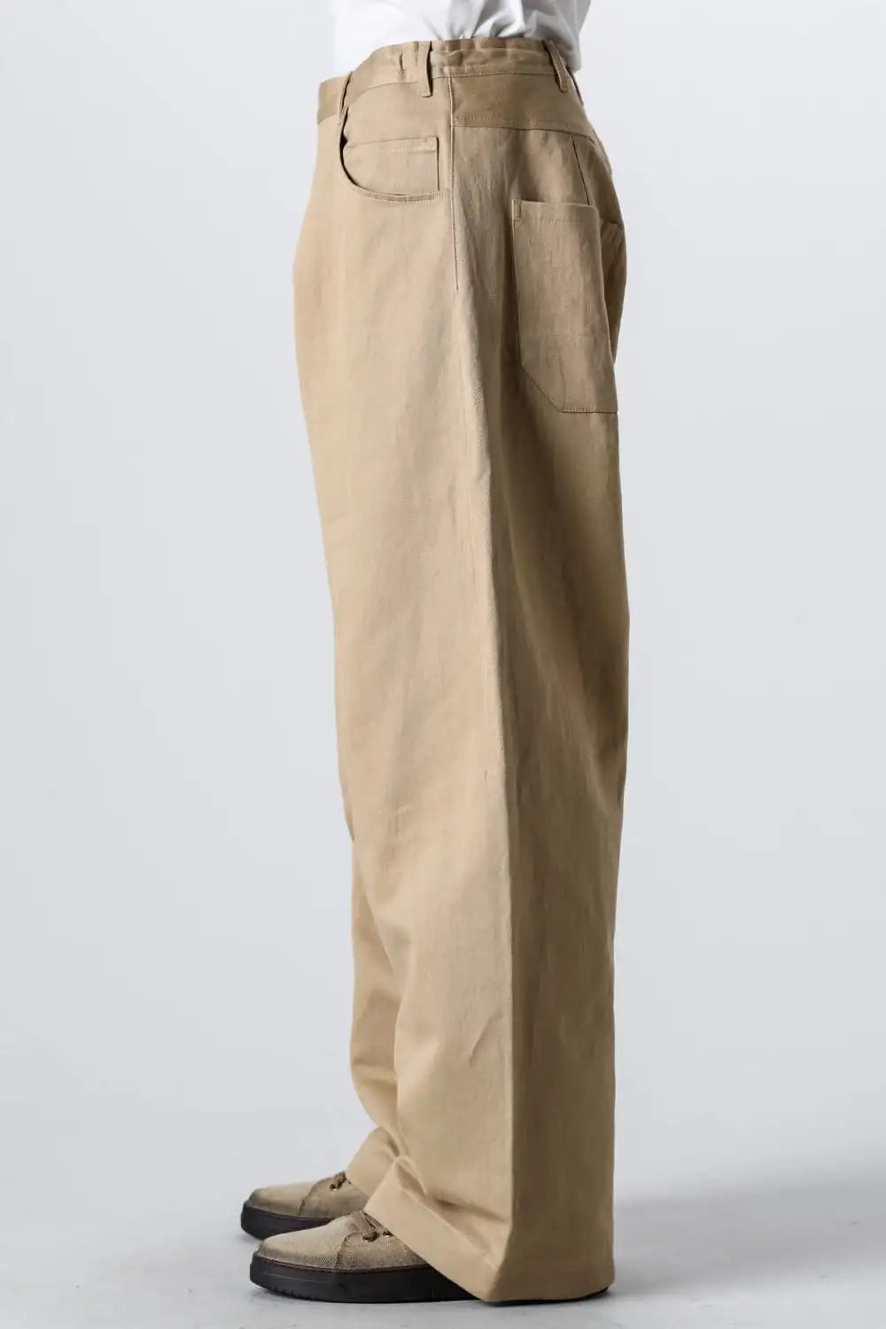 TROUSERS#78 Cotton Washi Twill Gallnut