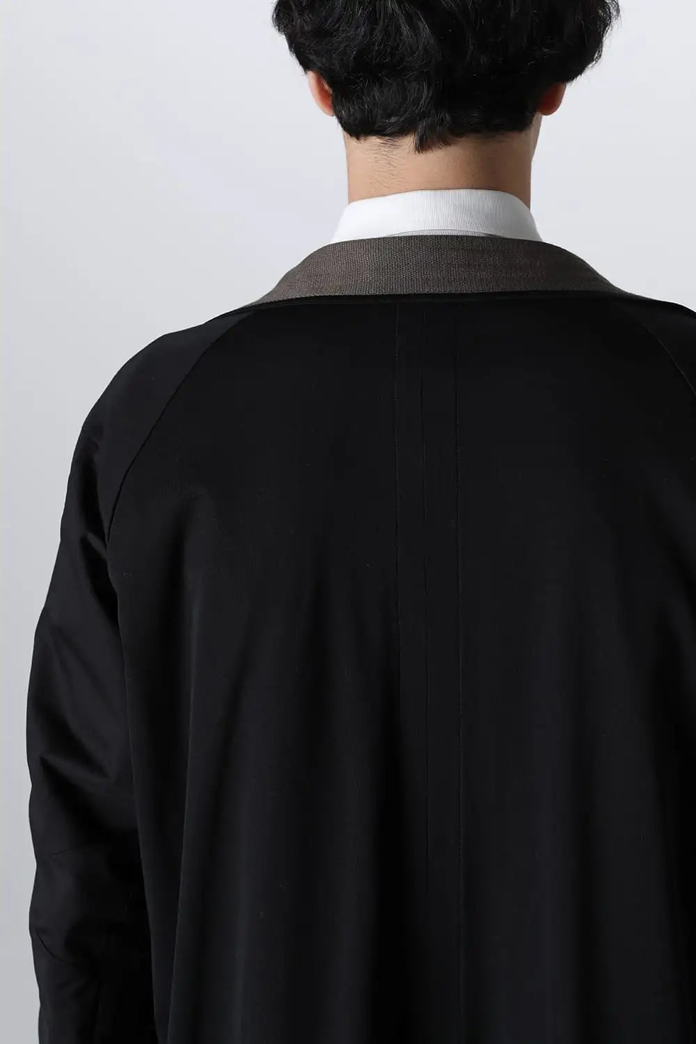 Hight neck coat water repellent polyester