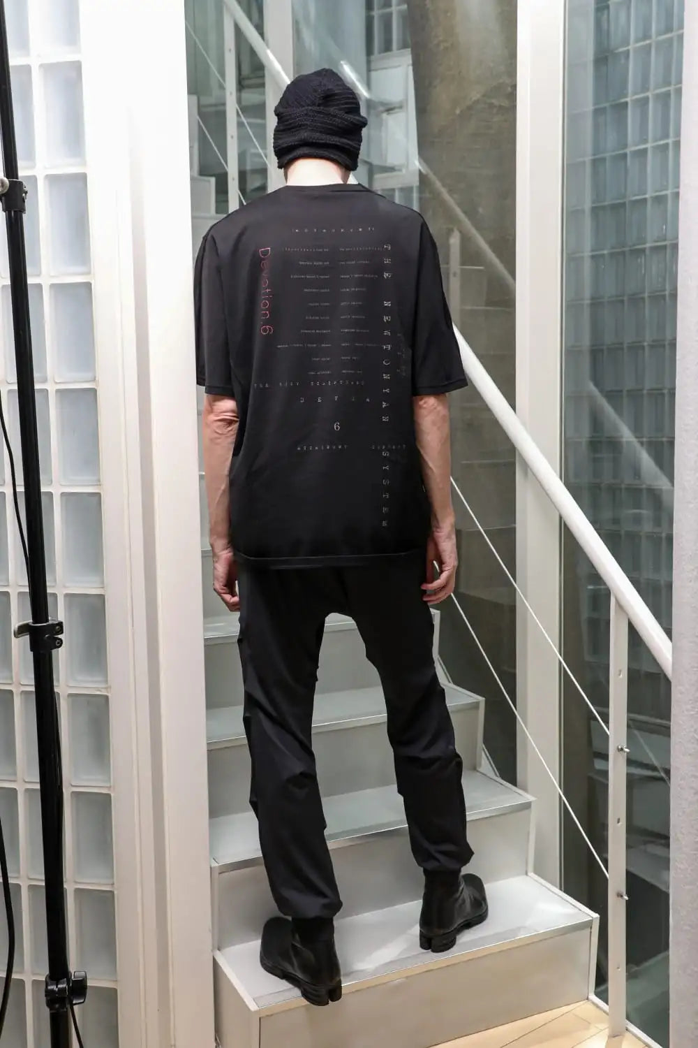 Jogger pants hybrid yarn jersey