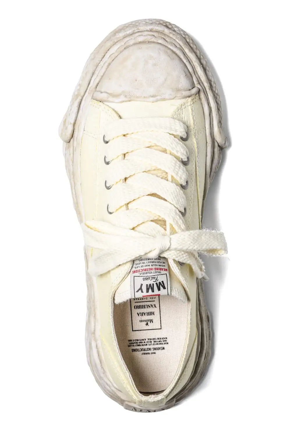 PETERSON 23 canvas garment dye Low-Top sneakers White