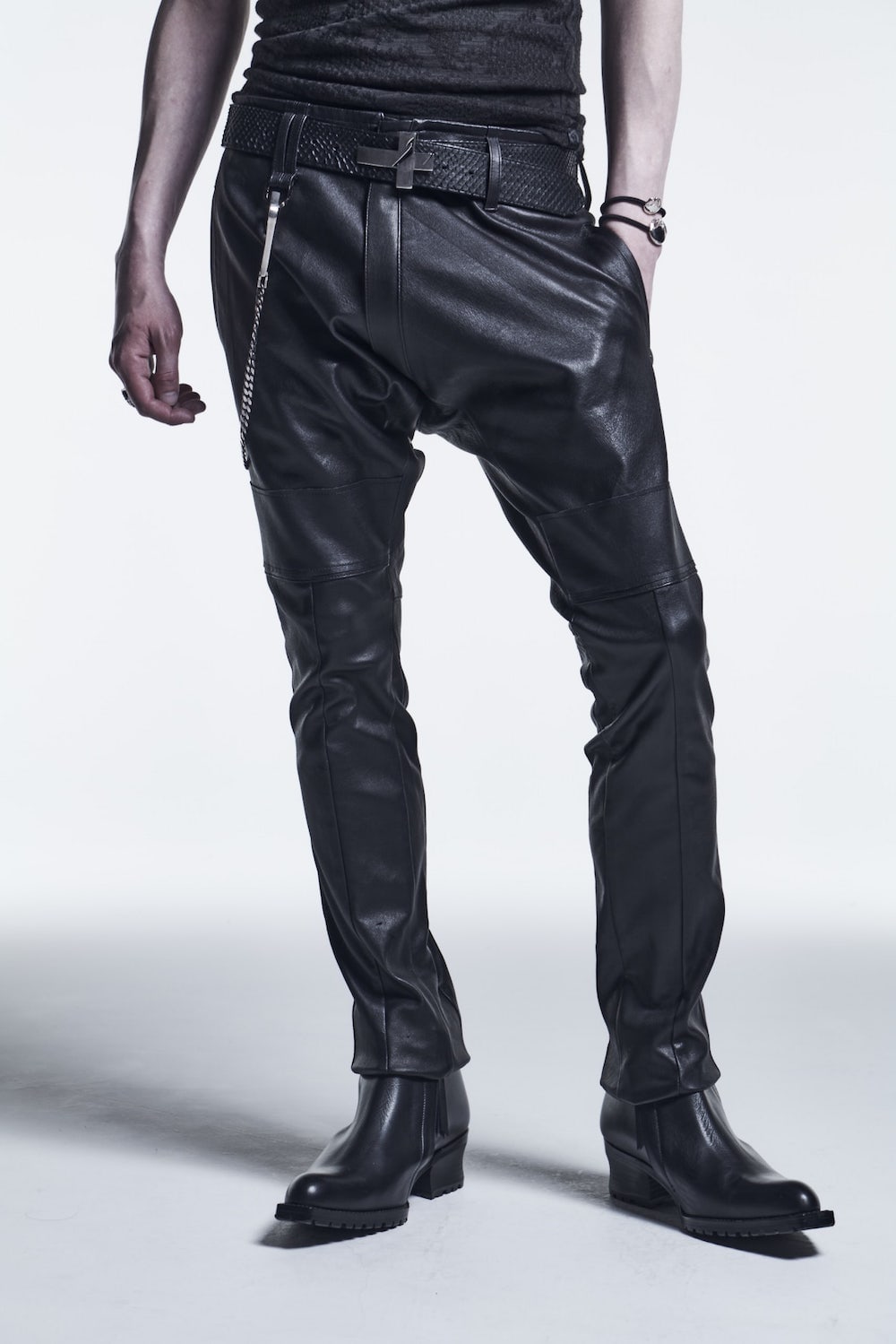Leather Saruel Pants