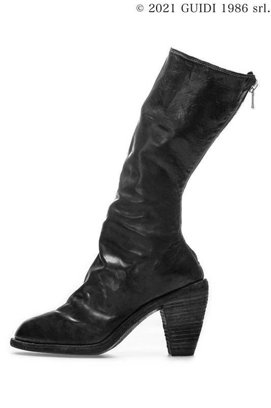 3009 - High Heel Middle Back Zip  Boots