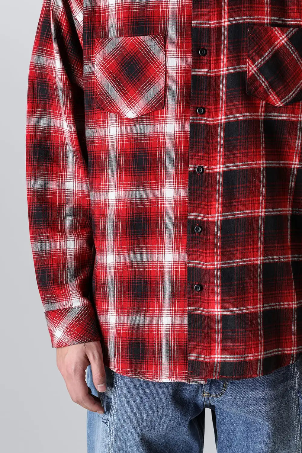 ドッキングシャツ レッド