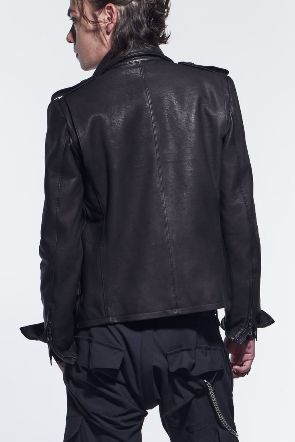 ハイカラー ショートブルゾン