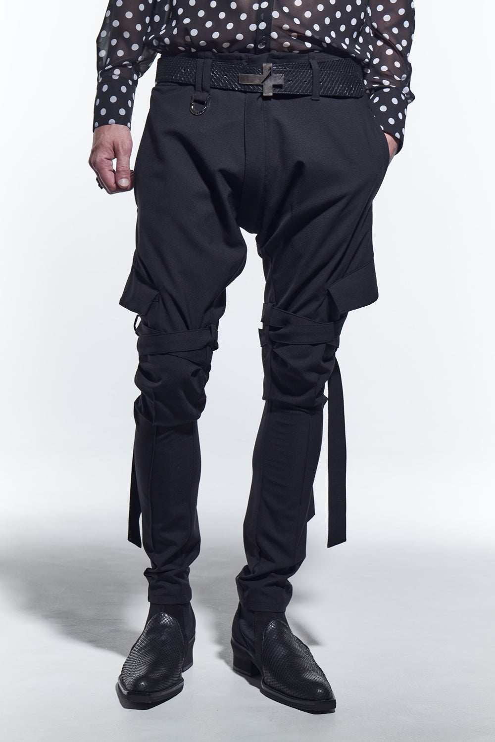 Saruel Bondage Pants Black