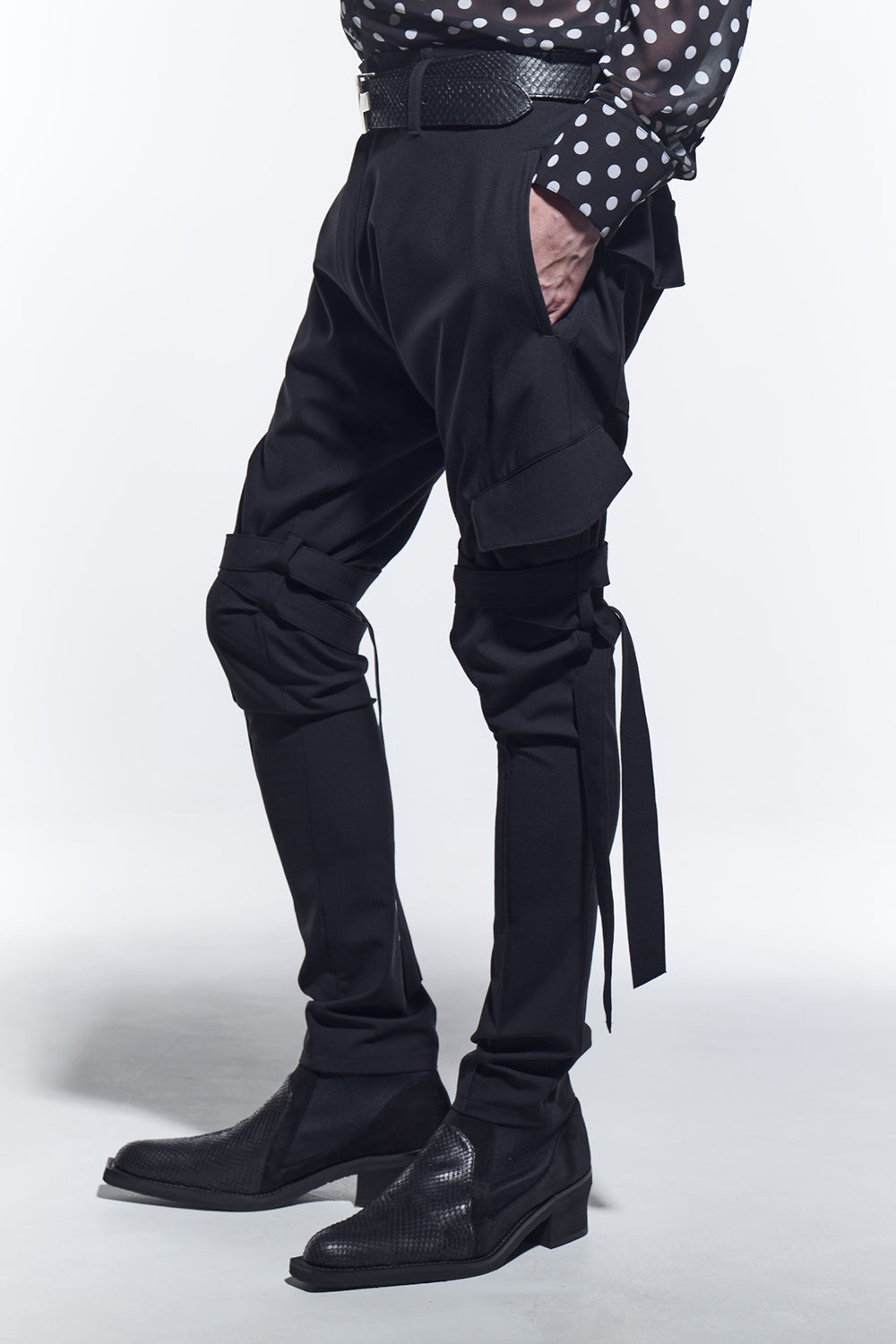 Saruel Bondage Pants Black