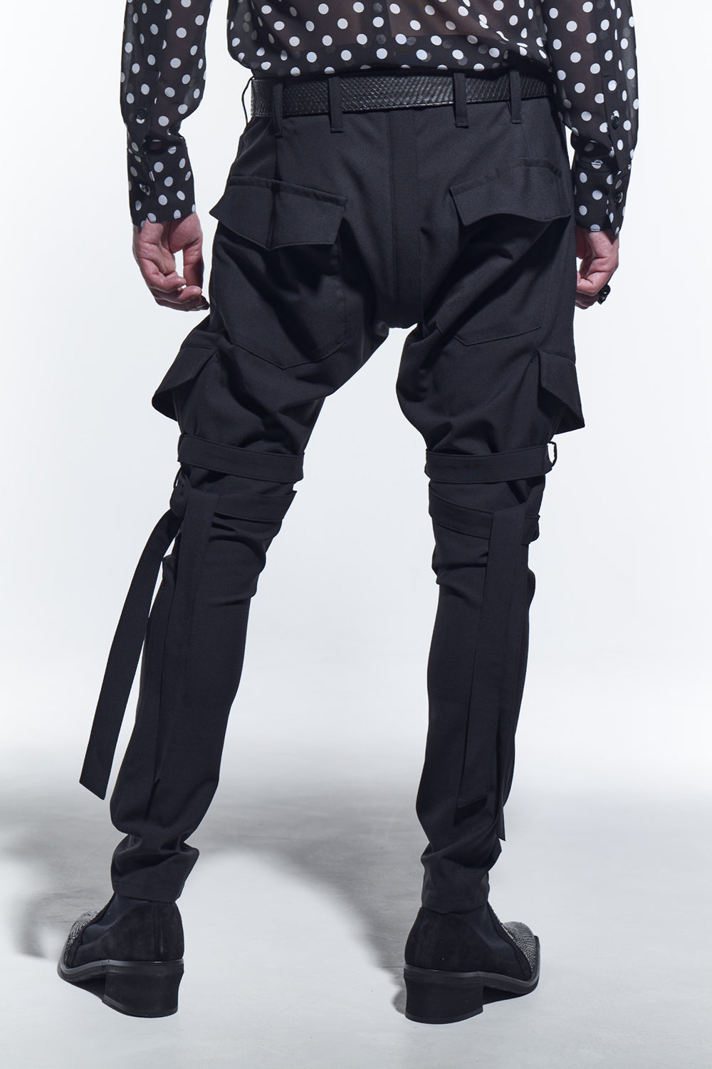 Saruel Bondage Pants Black