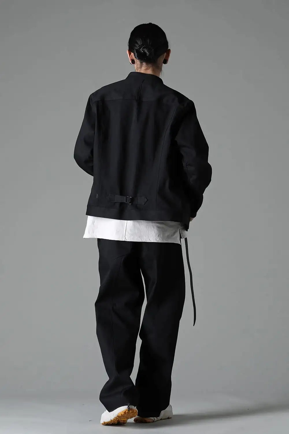 Denim Wide Pants  Black