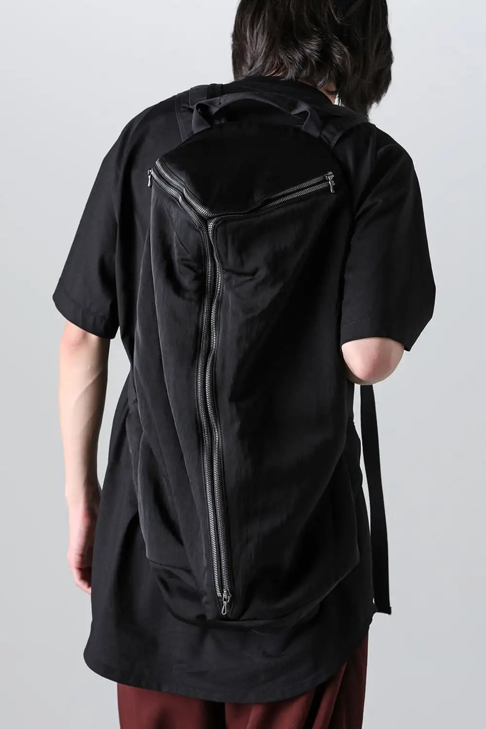 Nylon Twill Back Pack Black