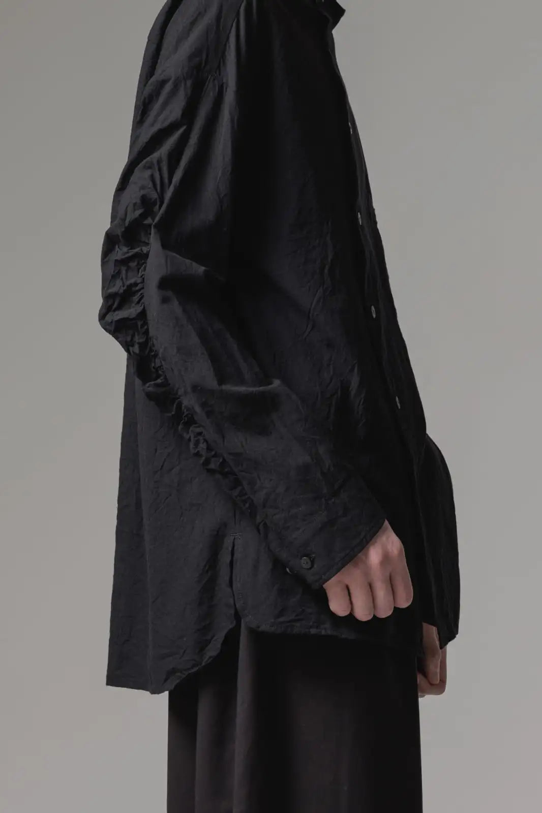 シャツ ノイル シルク コットン グログラン