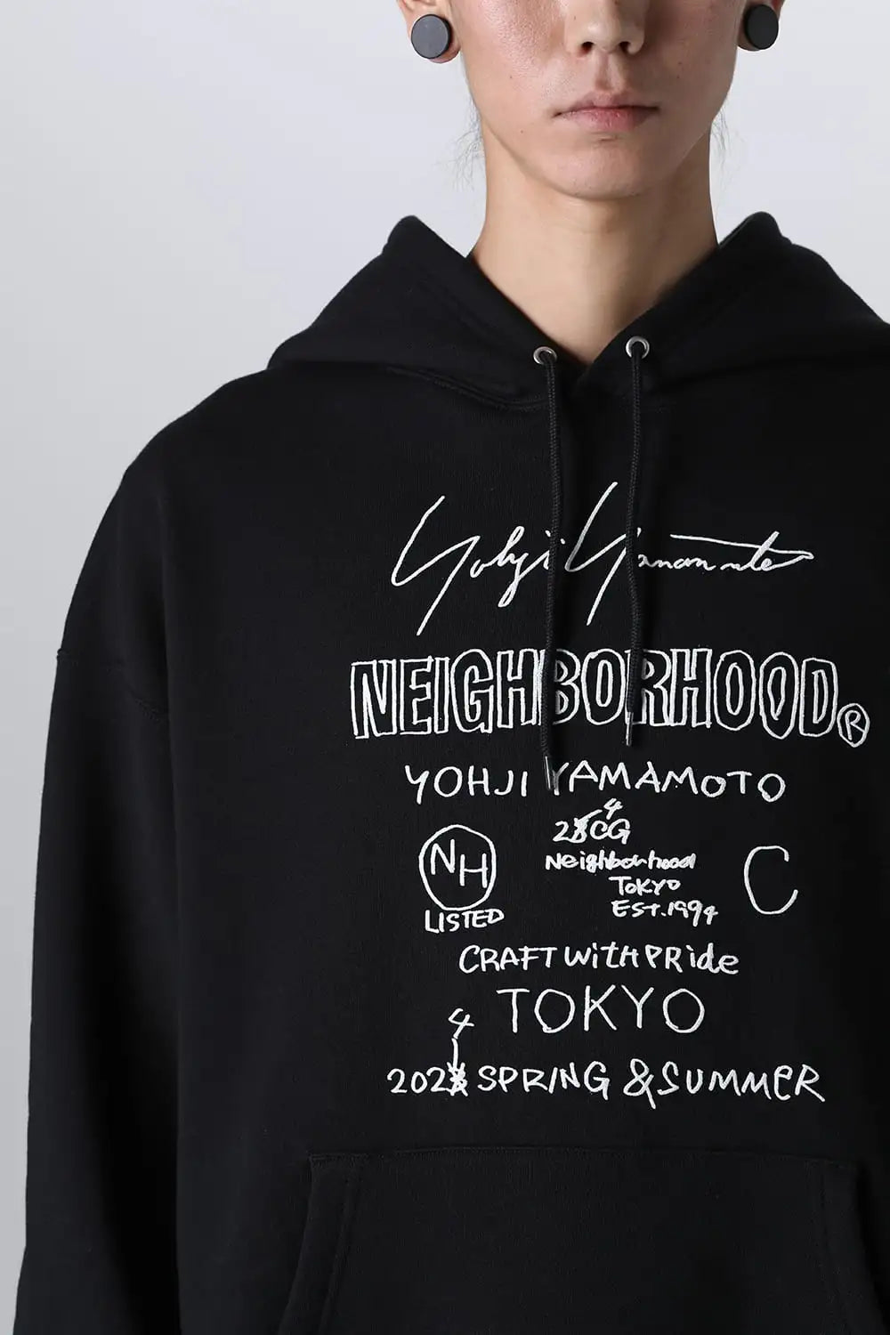 NEIGHBORHOOD × Yohji Yamamoto Pint Hoodie Black