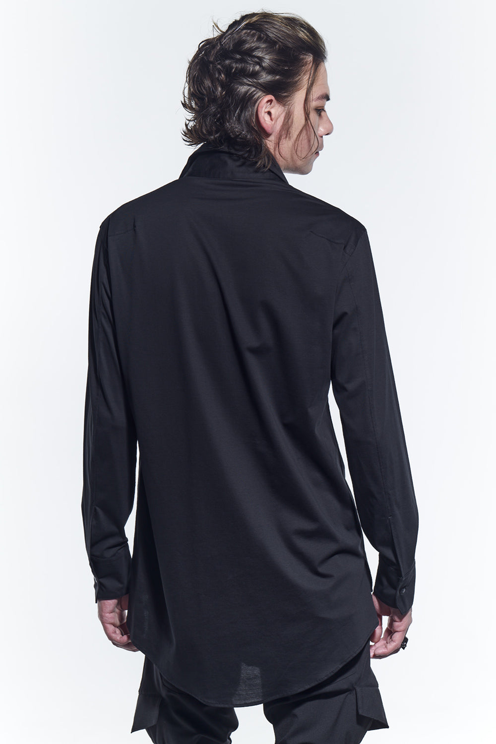 Lace Up Shirts Black