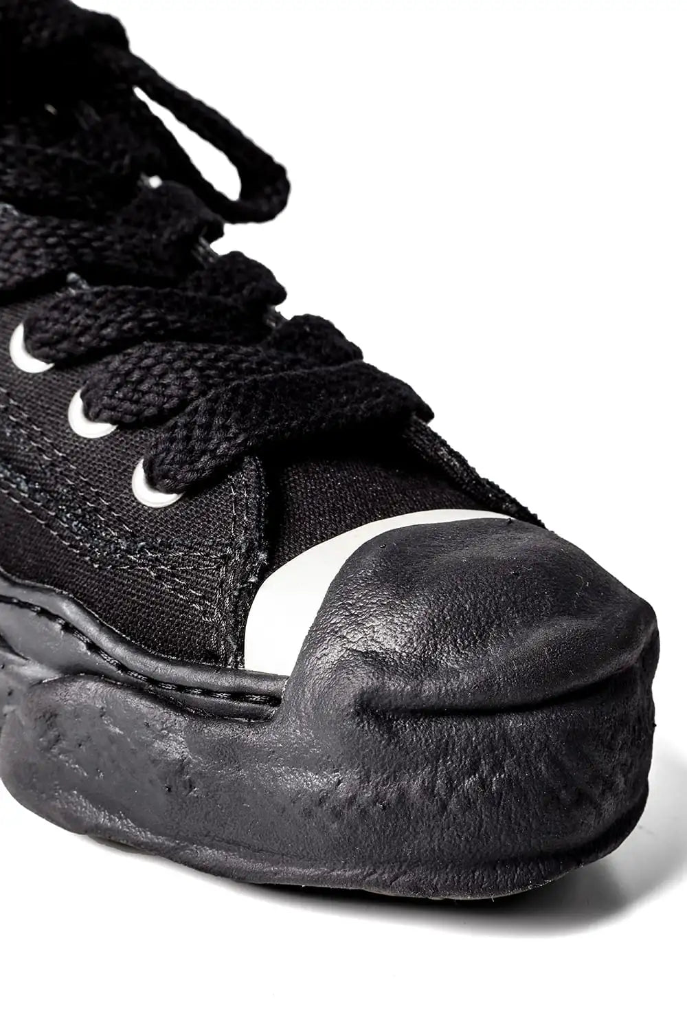 HANK Original sole Toe cap sneaker LOW canvas Black/Black