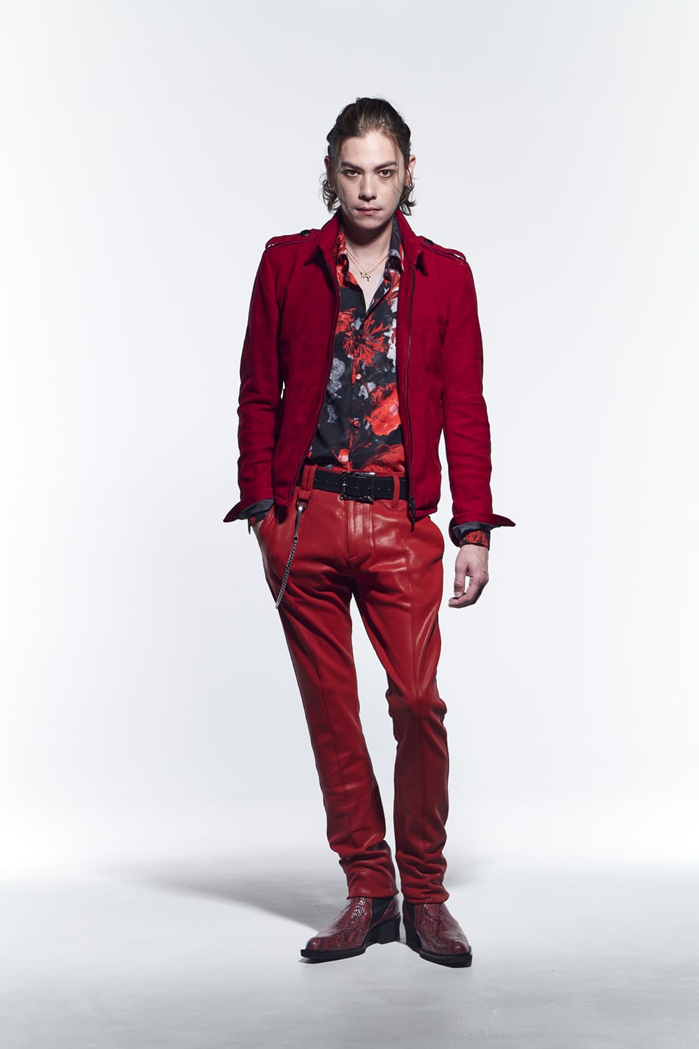 ハイカラー ショートブルゾン