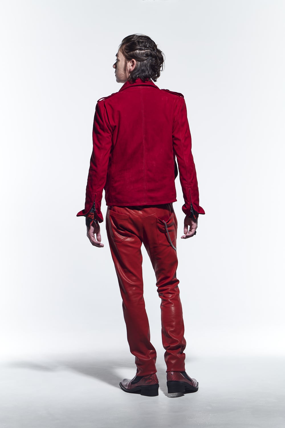 ハイカラー ショートブルゾン