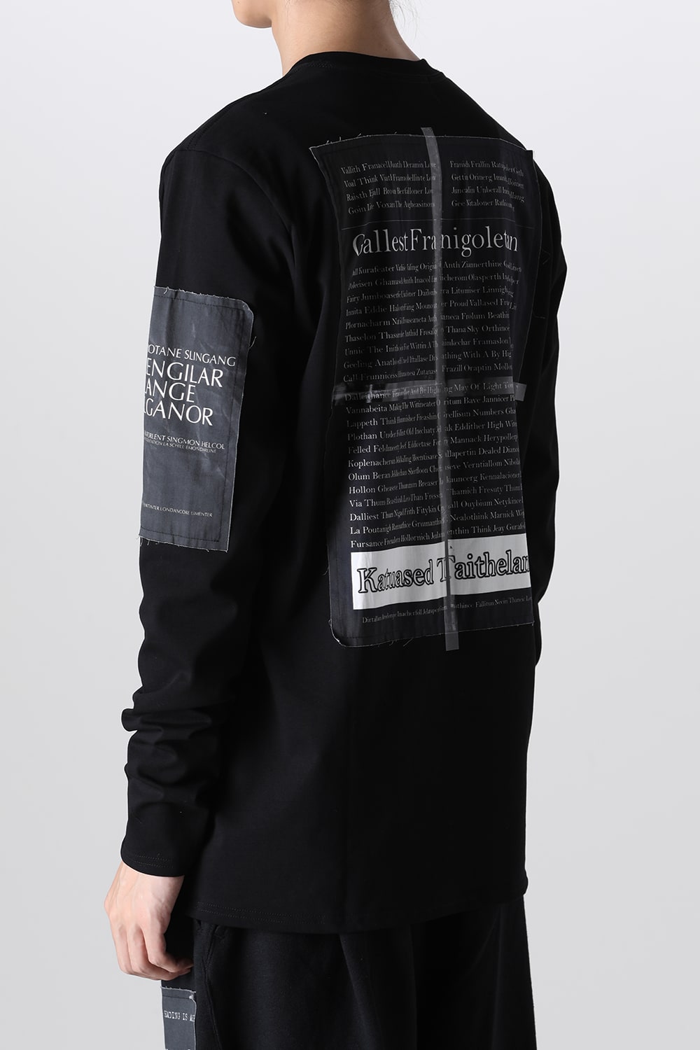 Long Sleeve T-shirt w/Printed Patches