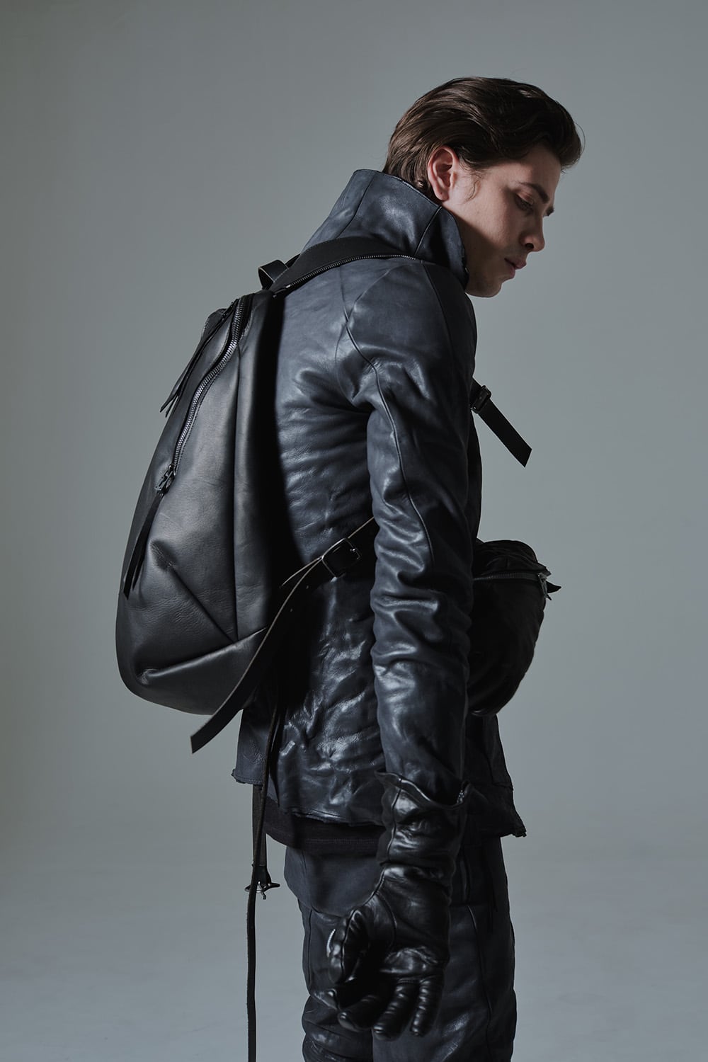 Horse leather High neck jacket - ST105-0059A