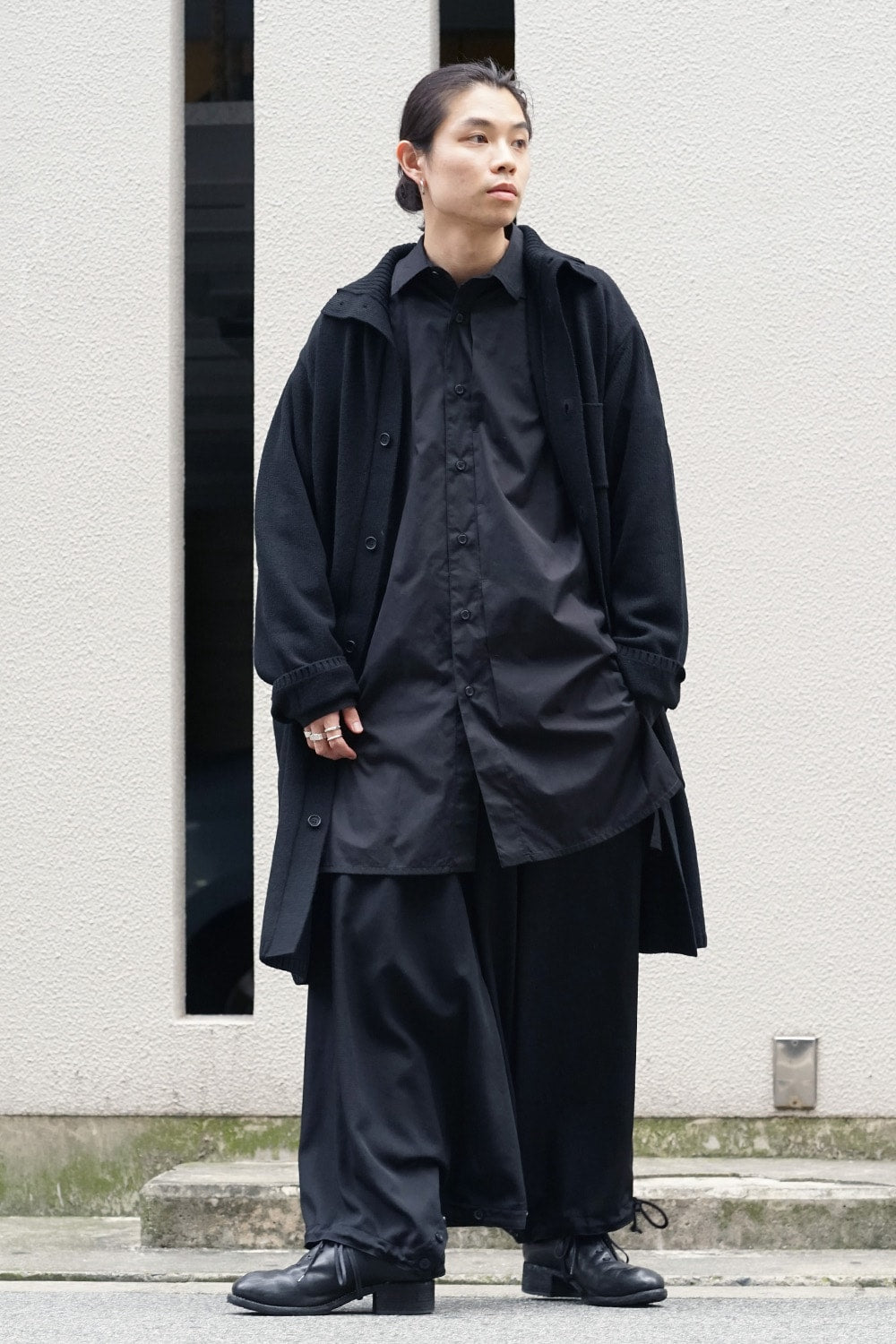 Sarouel Skirt Wrinkled Gabardine 