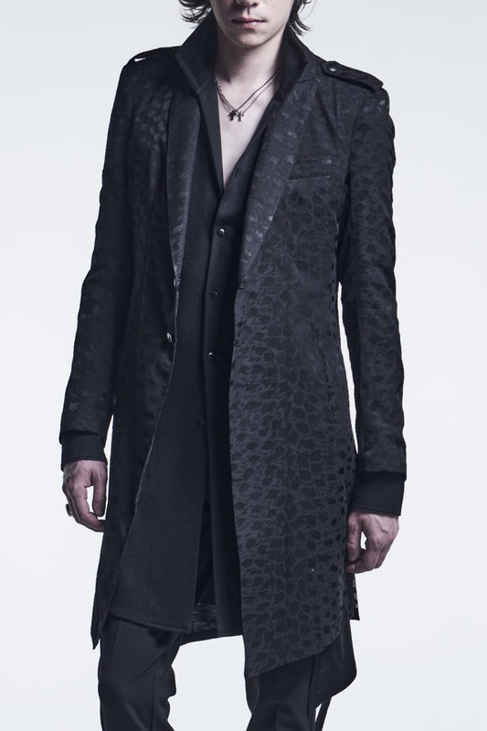 Epoulet Long Jacket Black